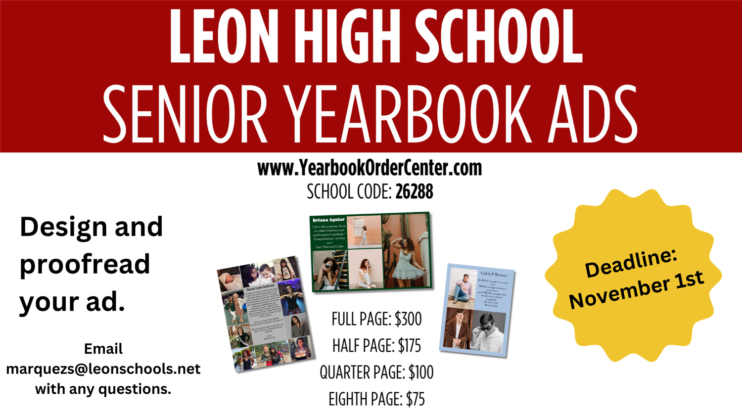 Senior Yearbook Ads